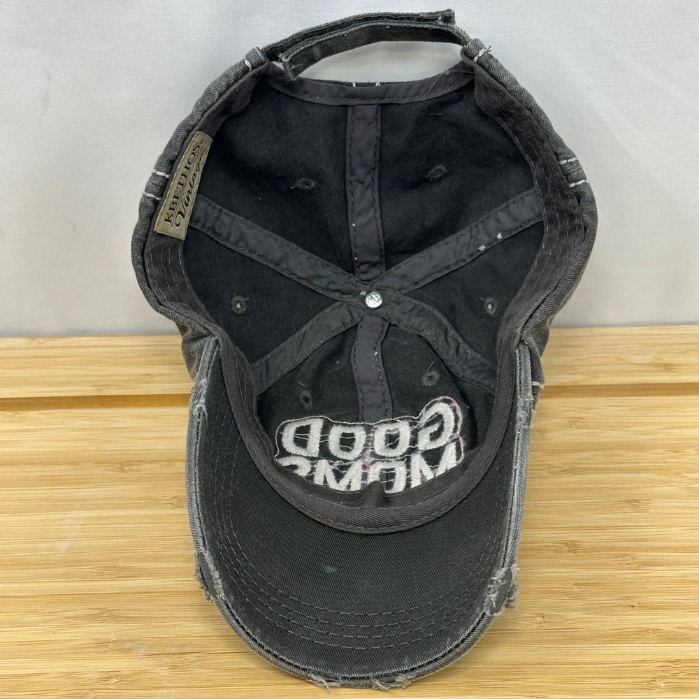 Good Moms Say Bad Words Distressed Momlife Hat KBETHOS Baseball Cap Adult Gray - Picture 6 of 7